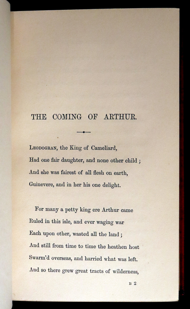 1870 1stED Maclehose Binding - Legend of King Arthur - The Holy Grail by Alfred Tennyson.