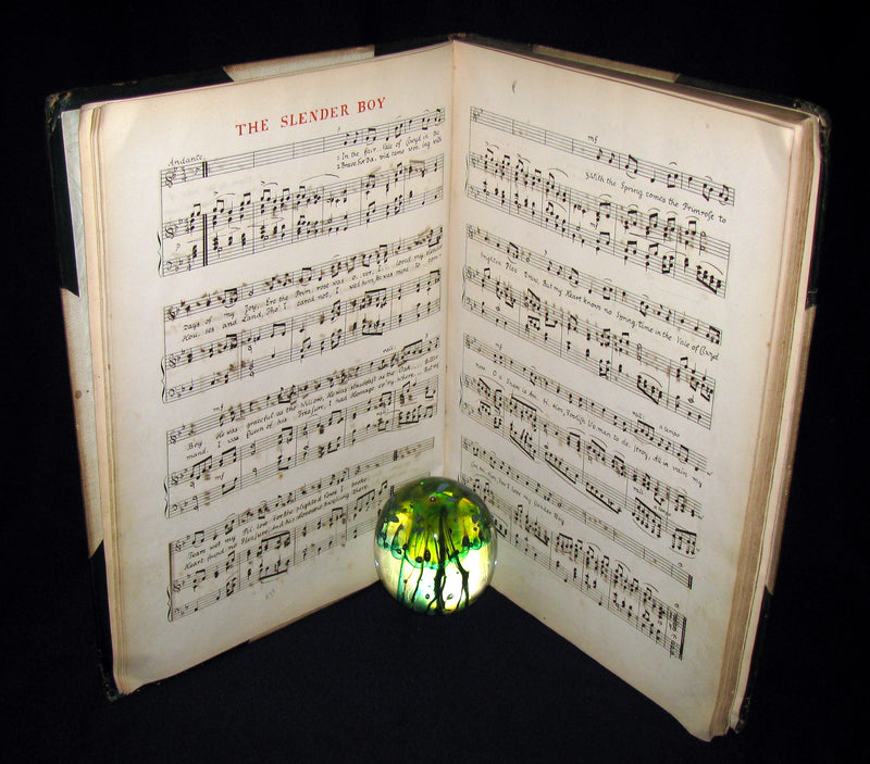 1899 Scarce Victorian Manuscript Music Book - The Slender Boy, None Other, Ich Stand in Dunklen Traumen, etc.