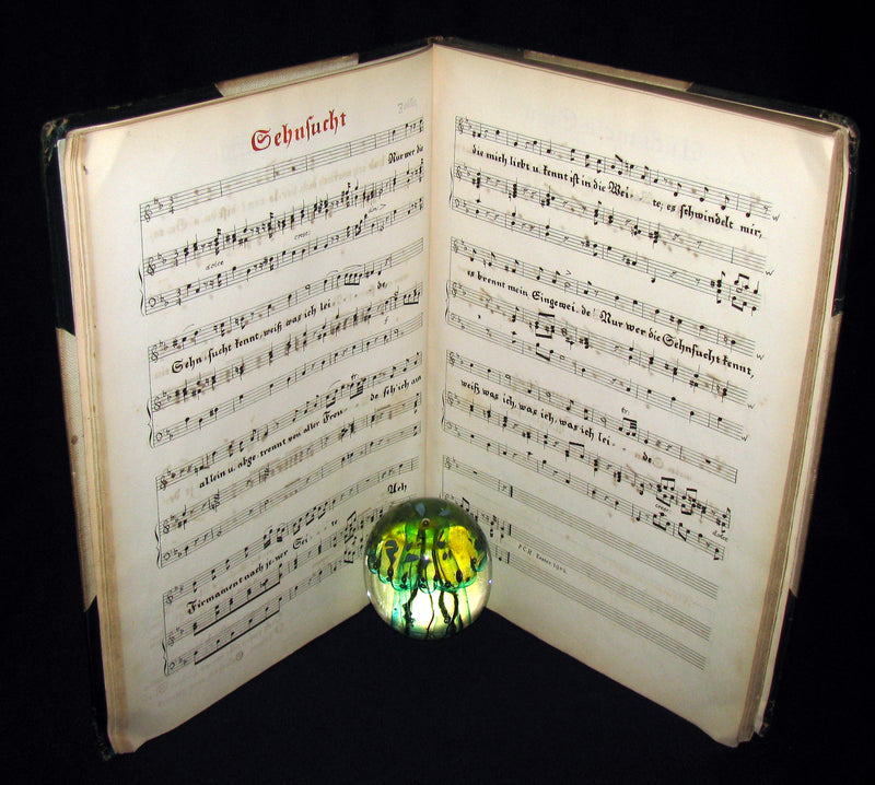 1899 Scarce Victorian Manuscript Music Book - The Slender Boy, None Other, Ich Stand in Dunklen Traumen, etc.