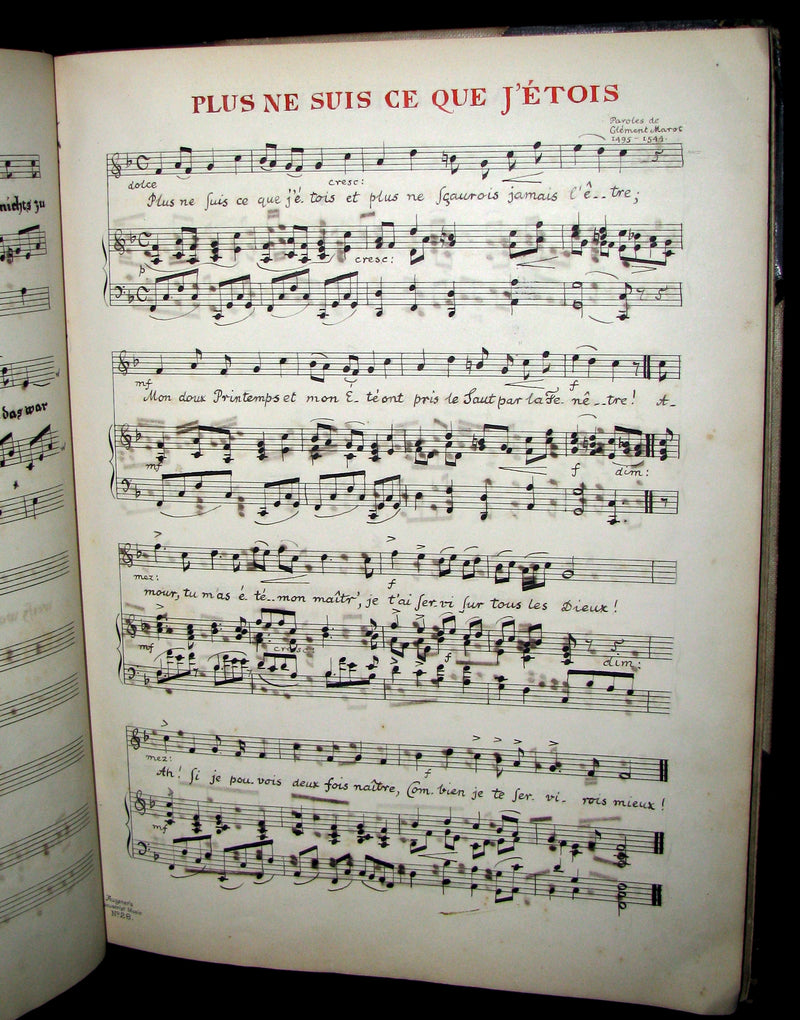 1899 Scarce Victorian Manuscript Music Book - The Slender Boy, None Other, Ich Stand in Dunklen Traumen, etc.