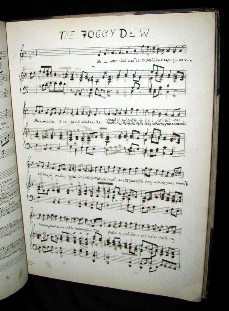 1899 Scarce Victorian Manuscript Music Book - The Slender Boy, None Other, Ich Stand in Dunklen Traumen, etc.