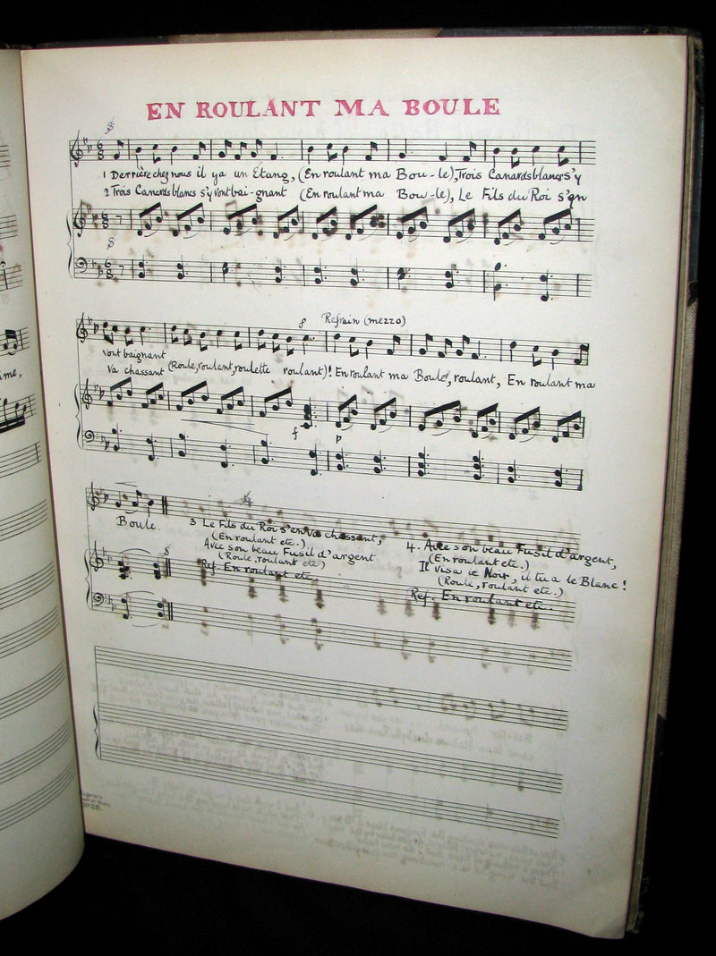 1899 Scarce Victorian Manuscript Music Book - The Slender Boy, None Other, Ich Stand in Dunklen Traumen, etc.