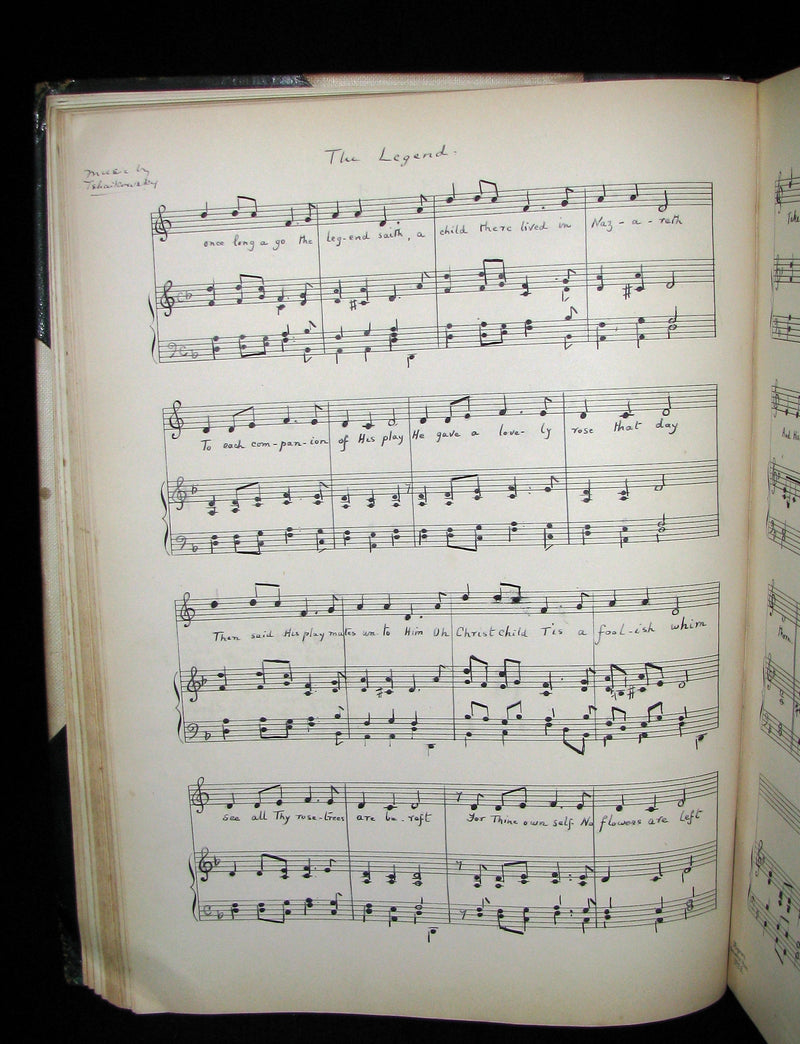 1899 Scarce Victorian Manuscript Music Book - The Slender Boy, None Other, Ich Stand in Dunklen Traumen, etc.