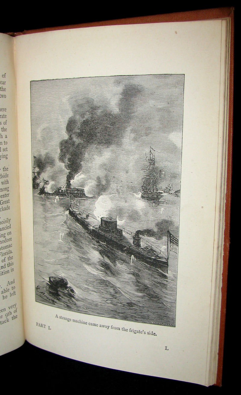 1891 Rare Jules Verne early Edition - BURBANK THE NORTHERNER. A Tale of the American Civil War