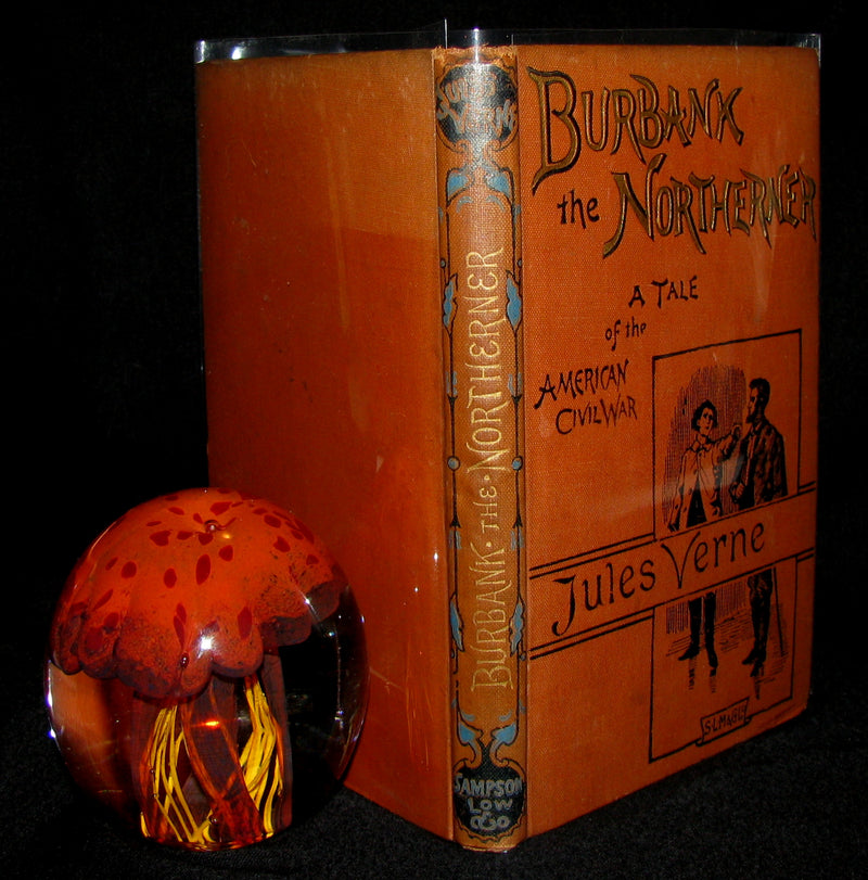 1891 Rare Jules Verne early Edition - BURBANK THE NORTHERNER. A Tale of the American Civil War
