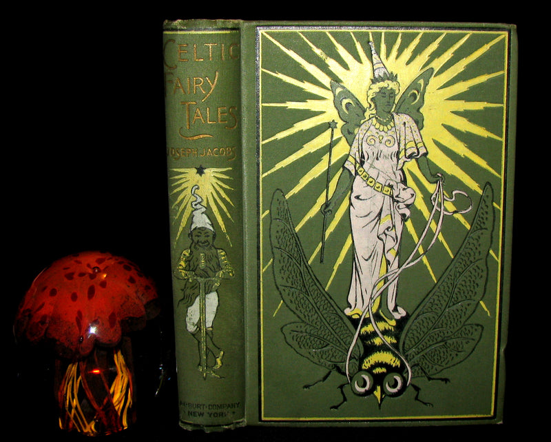 1890 Scarce Victorian Book - CELTIC Fairy Tales by Joseph Jacobs Illustrated by John D. Batten.