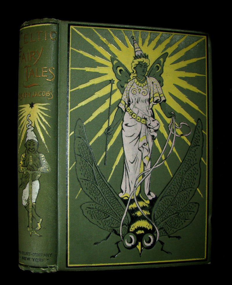 1890 Scarce Victorian Book - CELTIC Fairy Tales by Joseph Jacobs Illustrated by John D. Batten.