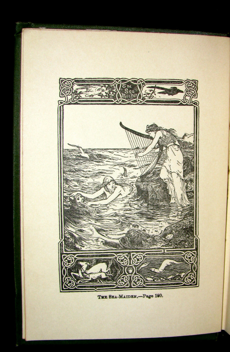 1890 Scarce Victorian Book - CELTIC Fairy Tales by Joseph Jacobs Illustrated by John D. Batten.