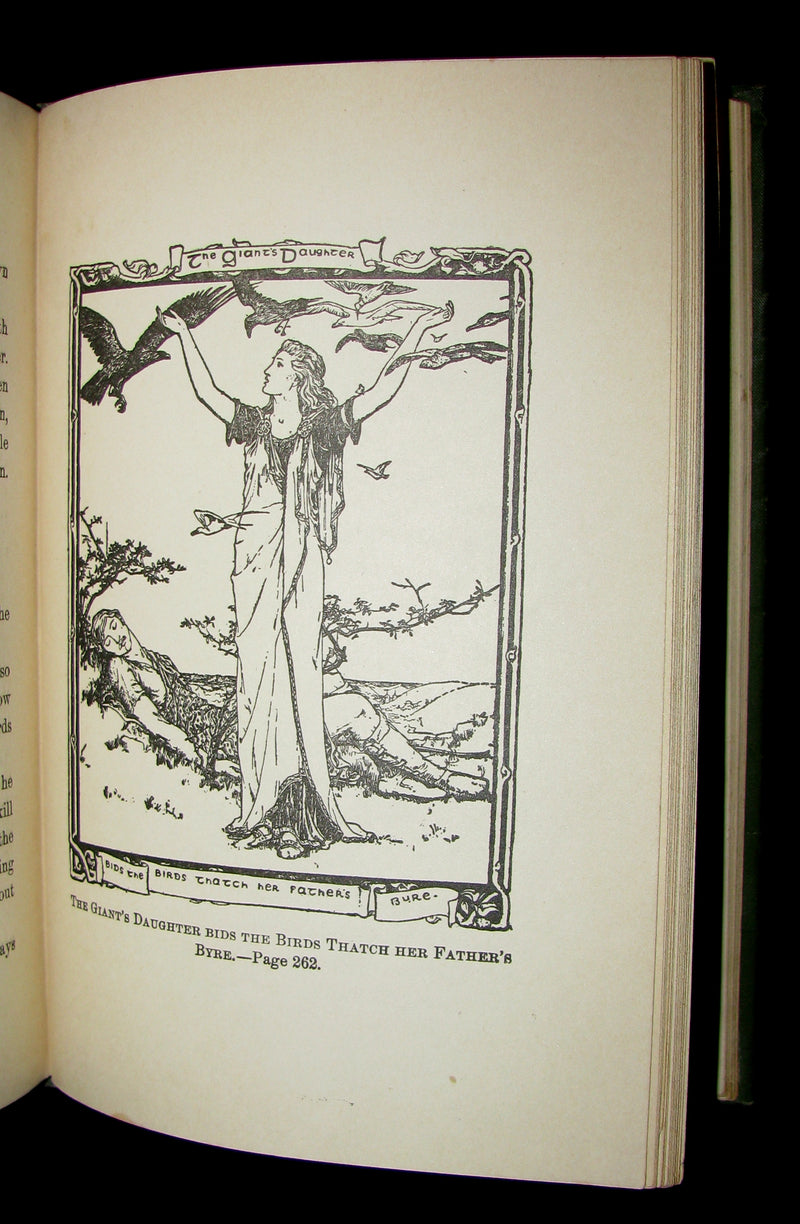 1890 Scarce Victorian Book - CELTIC Fairy Tales by Joseph Jacobs Illustrated by John D. Batten.