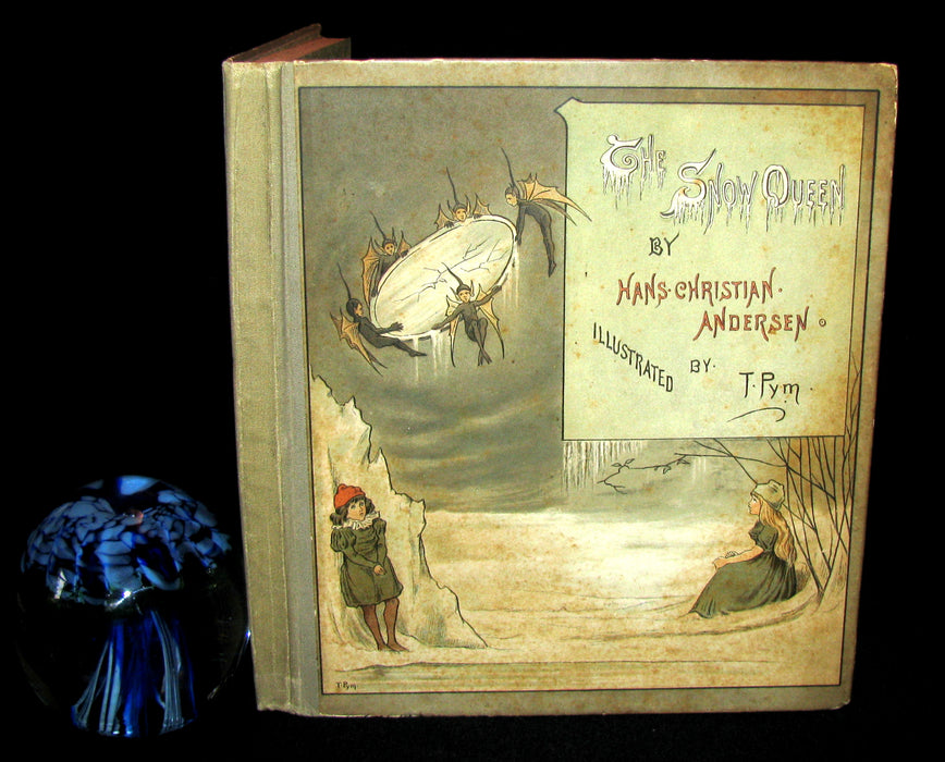 1883 Scarce Victorian Book -  The Snow Queen by Hans Christian Andersen illustrated by T. Pym