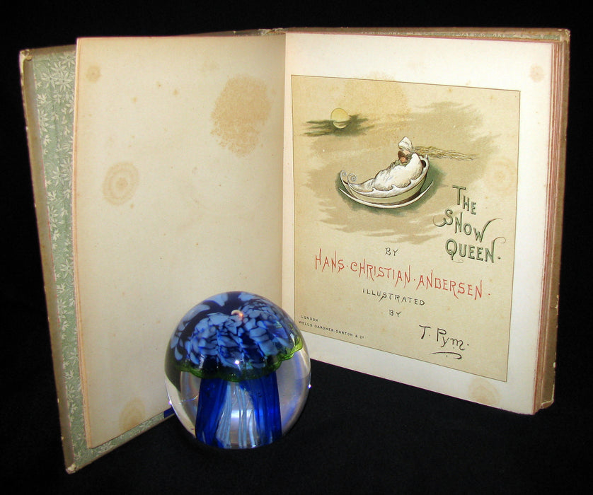 1883 Scarce Victorian Book -  The Snow Queen by Hans Christian Andersen illustrated by T. Pym