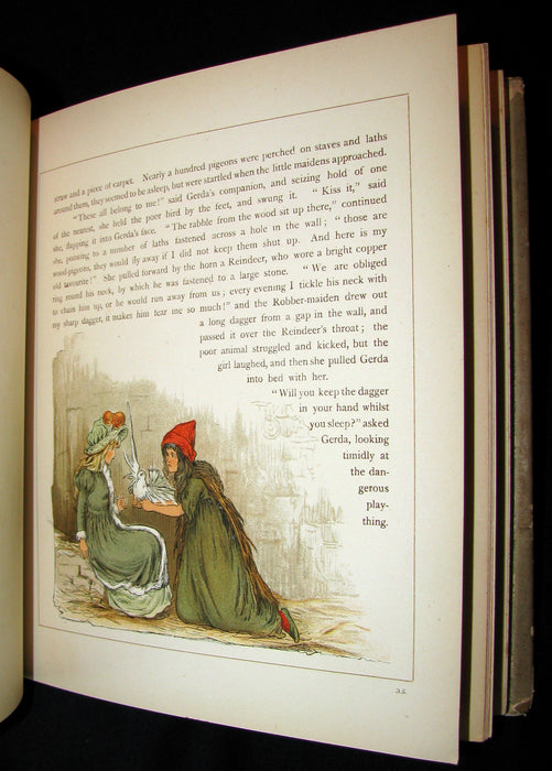 1883 Scarce Victorian Book -  The Snow Queen by Hans Christian Andersen illustrated by T. Pym