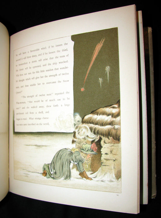 1883 Scarce Victorian Book -  The Snow Queen by Hans Christian Andersen illustrated by T. Pym