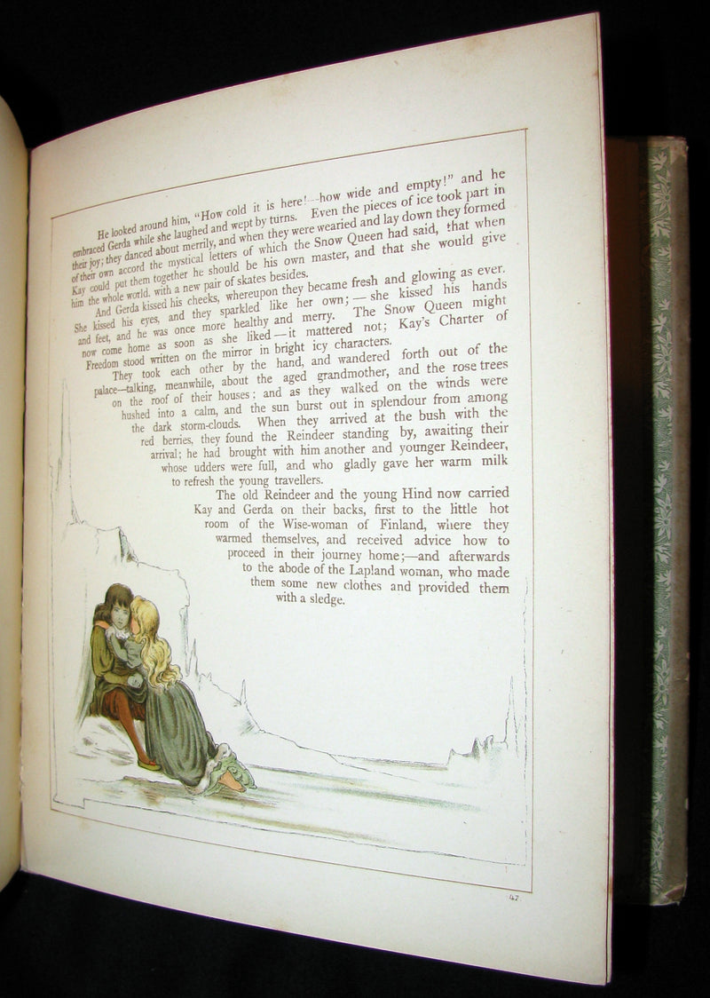 1883 Scarce Victorian Book -  The Snow Queen by Hans Christian Andersen illustrated by T. Pym