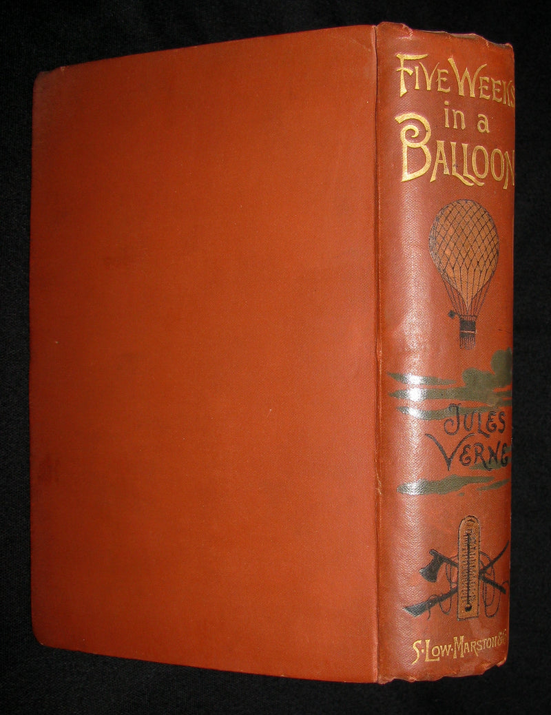 1899 Rare Victorian Book - JULES VERNE Five Weeks in a Balloon.