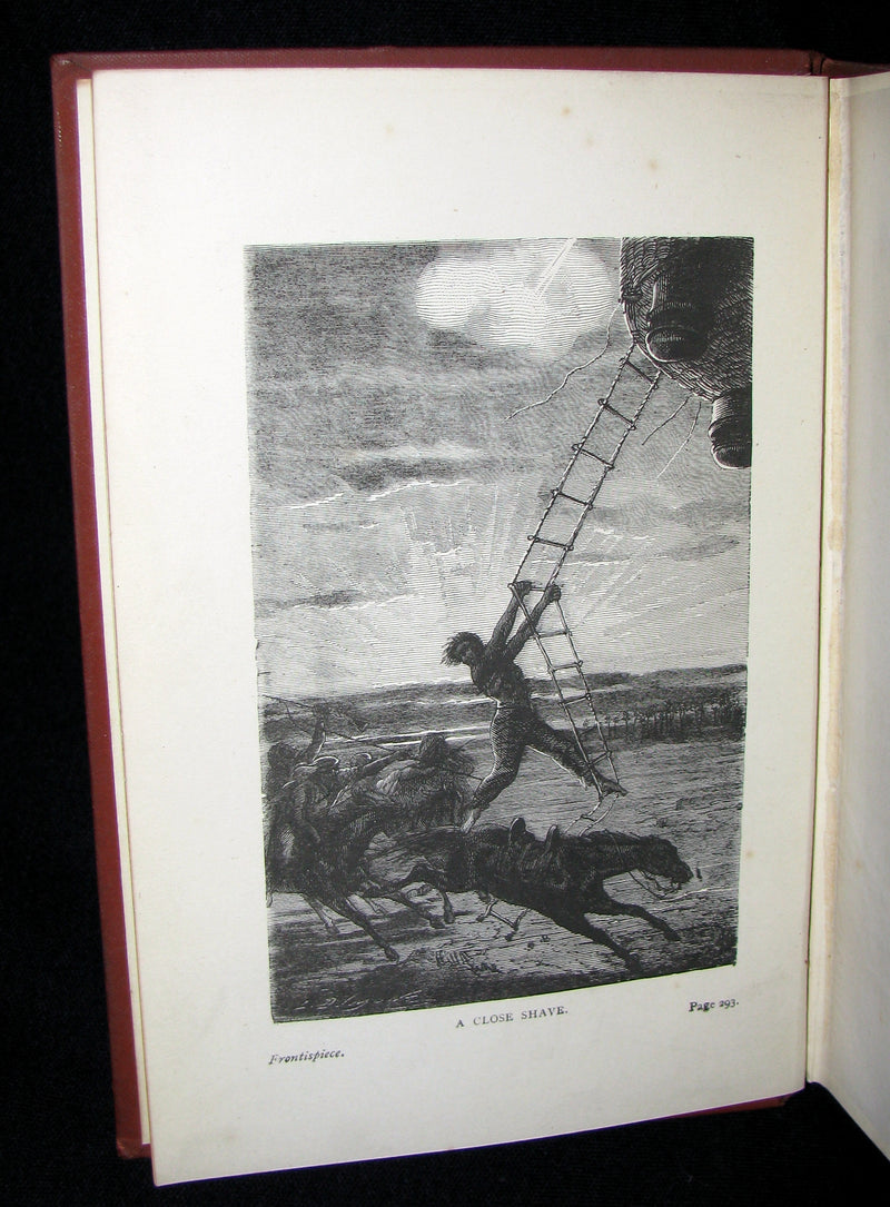 1899 Rare Victorian Book - JULES VERNE Five Weeks in a Balloon.