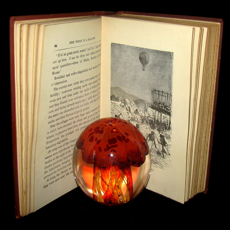 1899 Rare Victorian Book - JULES VERNE Five Weeks in a Balloon.