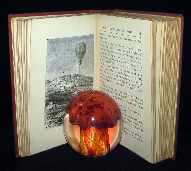 1899 Rare Victorian Book - JULES VERNE Five Weeks in a Balloon.