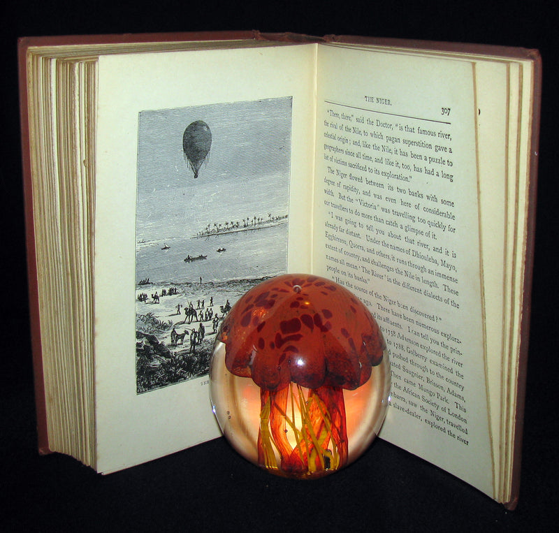 1899 Rare Victorian Book - JULES VERNE Five Weeks in a Balloon.