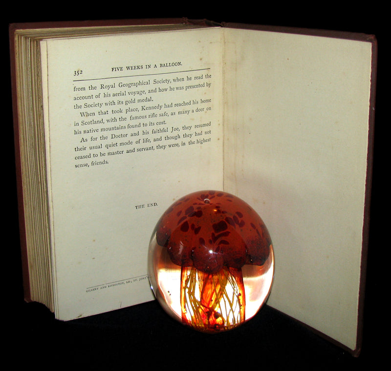1899 Rare Victorian Book - JULES VERNE Five Weeks in a Balloon.