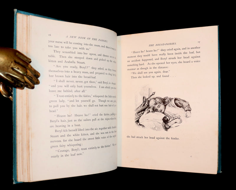 1890 Rare book - A New Book Of The Fairies By Beatrice Harraden illustrated by Edith D. Lupton