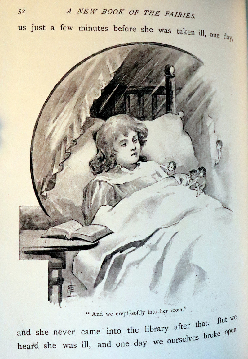 1890 Rare book - A New Book Of The Fairies By Beatrice Harraden illustrated by Edith D. Lupton