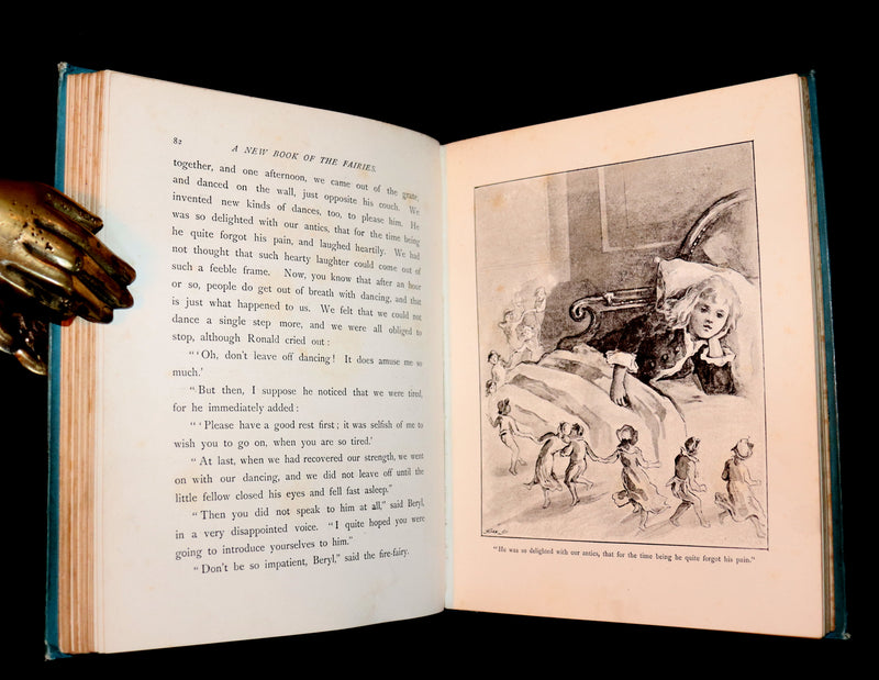 1890 Rare book - A New Book Of The Fairies By Beatrice Harraden illustrated by Edith D. Lupton