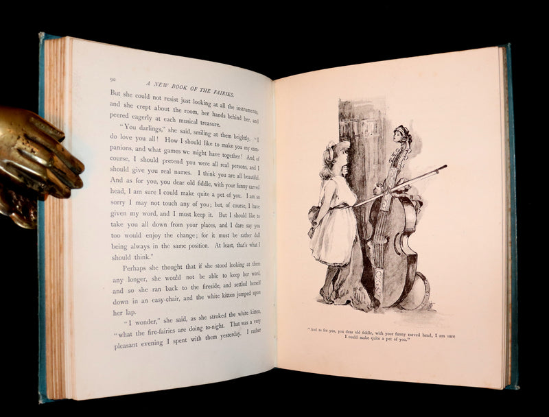 1890 Rare book - A New Book Of The Fairies By Beatrice Harraden illustrated by Edith D. Lupton