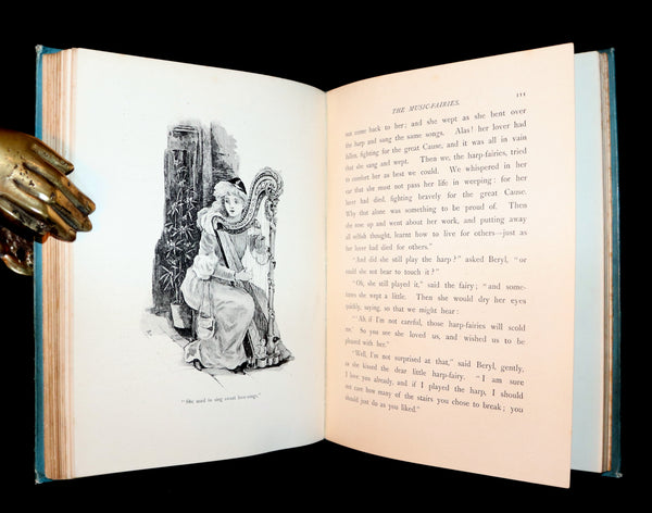1890 Rare book - A New Book Of The Fairies By Beatrice Harraden illustrated by Edith D. Lupton