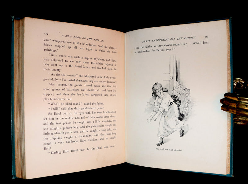 1890 Rare book - A New Book Of The Fairies By Beatrice Harraden illustrated by Edith D. Lupton