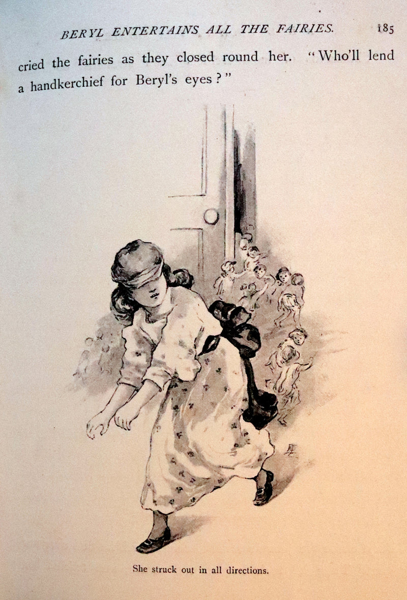 1890 Rare book - A New Book Of The Fairies By Beatrice Harraden illustrated by Edith D. Lupton