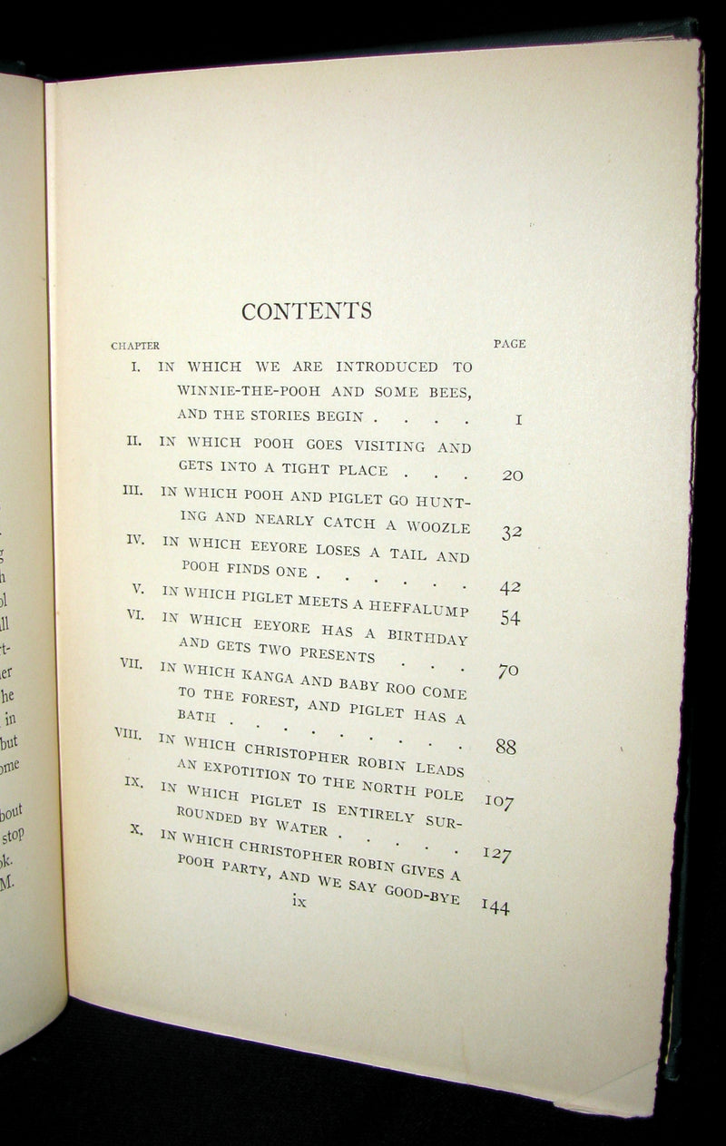 1926  Rare First Edition -  A. A. Milne & Ernest H. Shepard -  WINNIE-THE-POOH