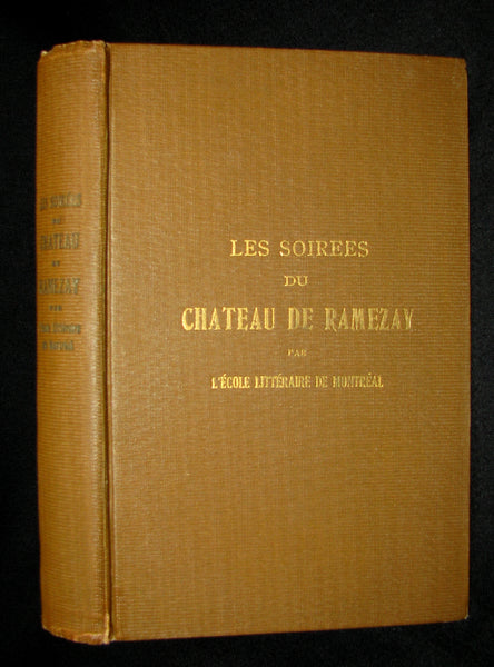 1900 Scarce French book ~ Emile NELLIGAN Soirées du Château de Ramezay FIRST EDITION
