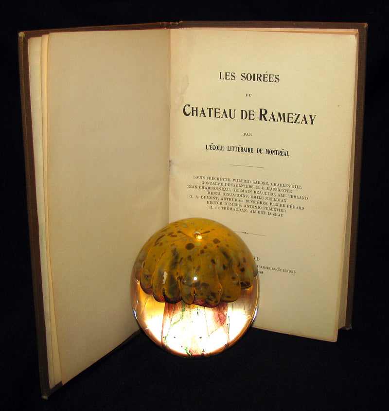 1900 Scarce French book ~ Emile NELLIGAN Soirées du Château de Ramezay FIRST EDITION