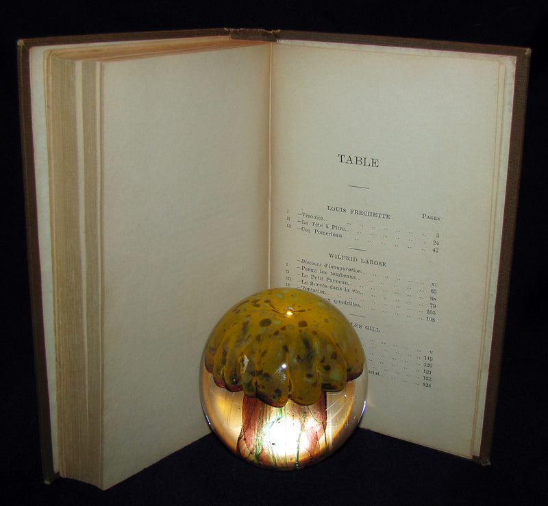 1900 Scarce French book ~ Emile NELLIGAN Soirées du Château de Ramezay FIRST EDITION