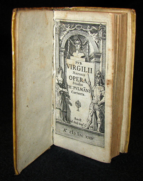 1624 Scarce Latin vellum Book - VIRGIL Works - Pub. Virgilii Maronis Opera (Aeneid, Georgics, etc)