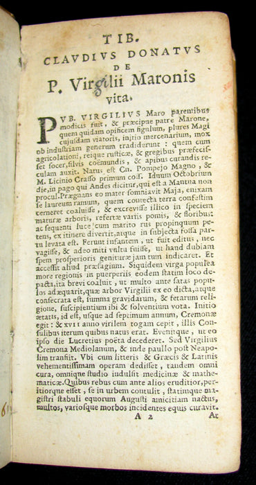 1624 Scarce Latin vellum Book - VIRGIL Works - Pub. Virgilii Maronis Opera (Aeneid, Georgics, etc)