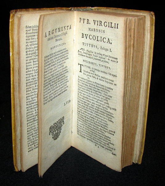 1624 Scarce Latin vellum Book - VIRGIL Works - Pub. Virgilii Maronis Opera (Aeneid, Georgics, etc)