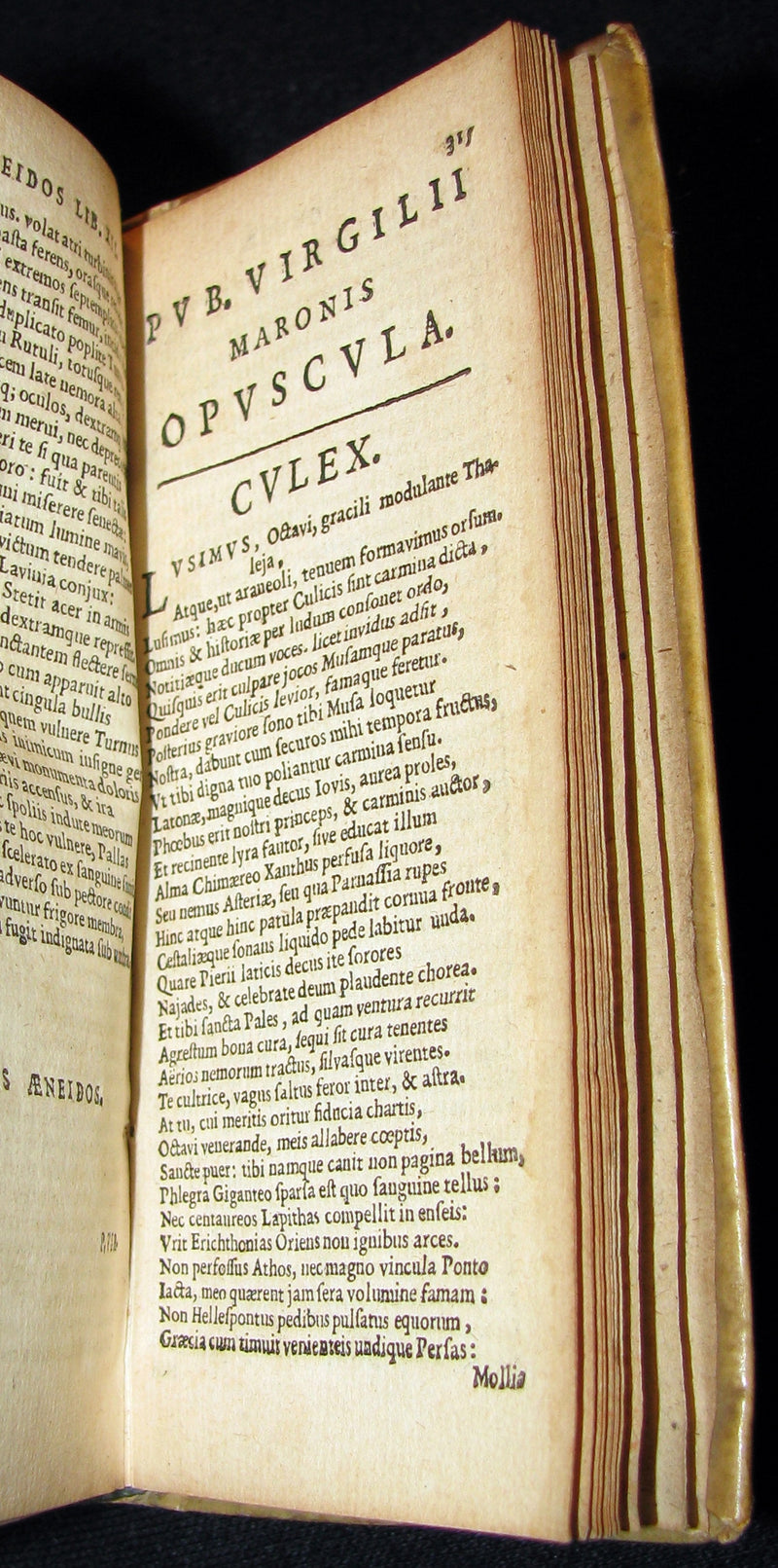 1624 Scarce Latin vellum Book - VIRGIL Works - Pub. Virgilii Maronis Opera (Aeneid, Georgics, etc)