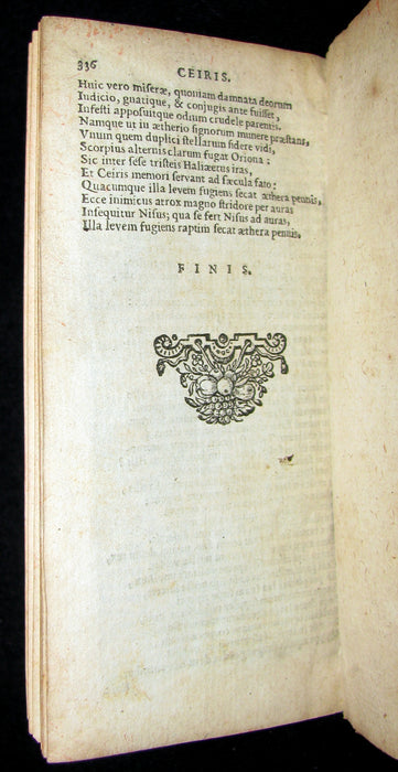 1624 Scarce Latin vellum Book - VIRGIL Works - Pub. Virgilii Maronis Opera (Aeneid, Georgics, etc)