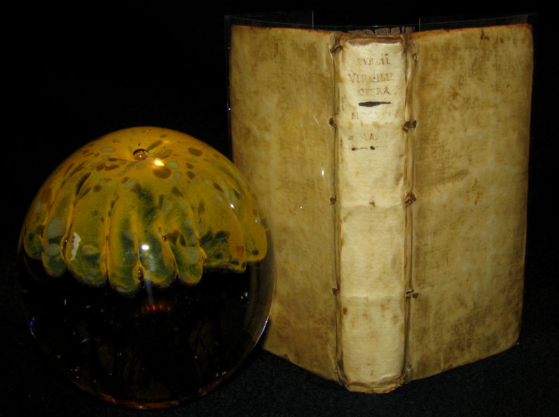 1624 Scarce Latin vellum Book - VIRGIL Works - Pub. Virgilii Maronis Opera (Aeneid, Georgics, etc)