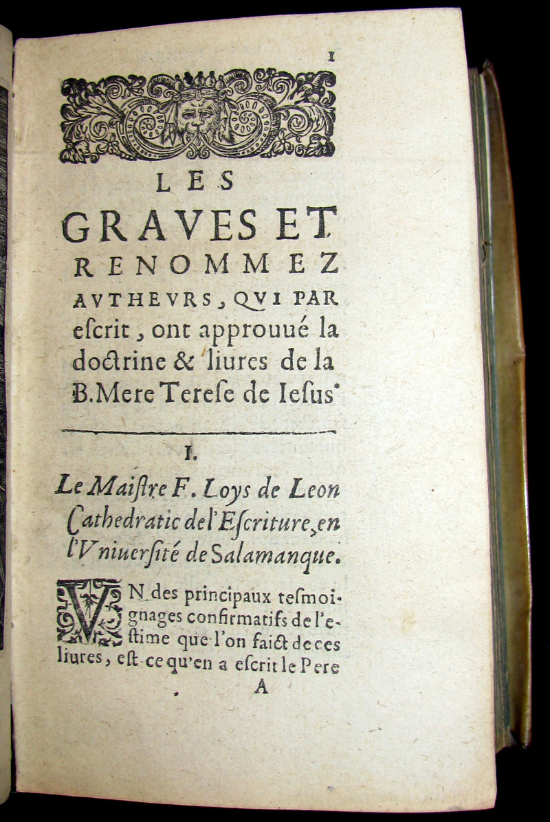 1612 Scarce French vellum Book - Saint Teresa of Ávila