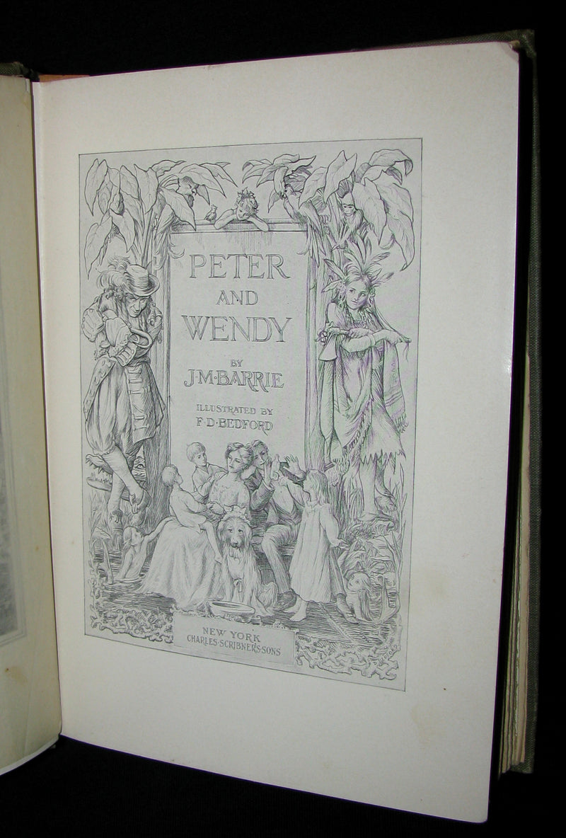 1911 Rare Book  - Peter Pan First Edition - Peter and Wendy by James Matthew Barrie
