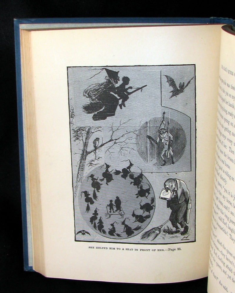 1880 Scarce First Edition Book - KARL and THE QUEEN OF QUEER-LAND. Illustrated.