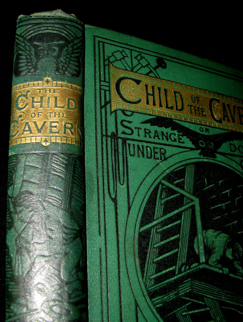 1878 Scarce Second Edition - Jules Verne Child of the Cavern Or Strange Doings Underground