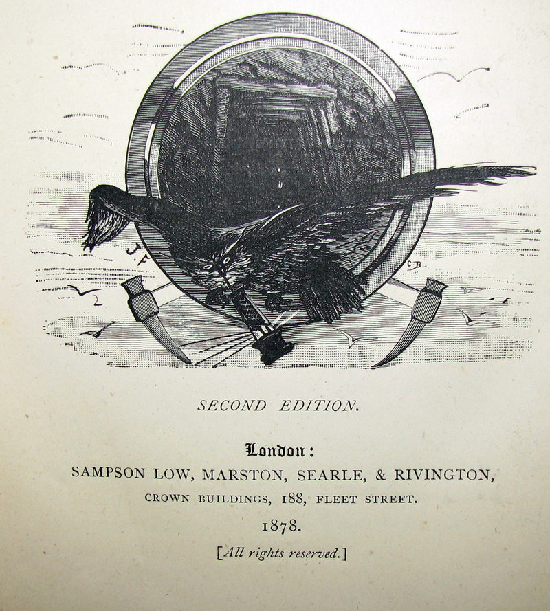 1878 Scarce Second Edition - Jules Verne Child of the Cavern Or Strange Doings Underground