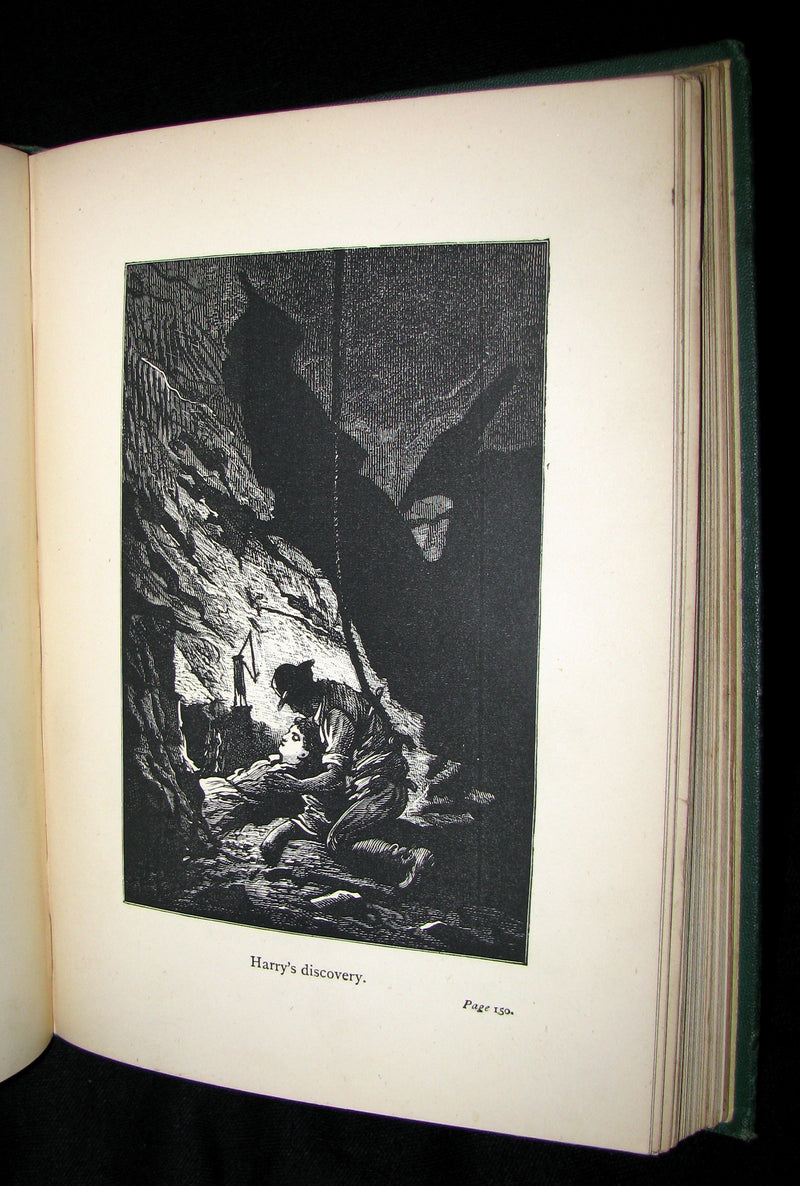 1878 Scarce Second Edition - Jules Verne Child of the Cavern Or Strange Doings Underground