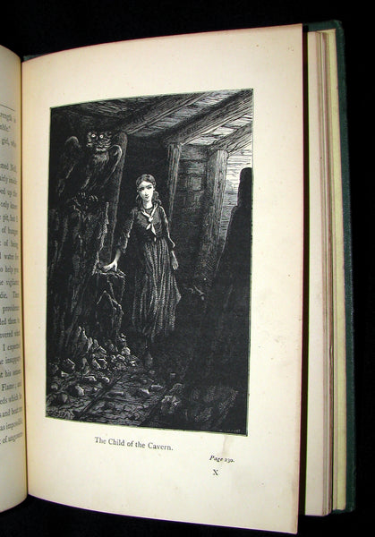 1878 Scarce Second Edition - Jules Verne Child of the Cavern Or Strange Doings Underground