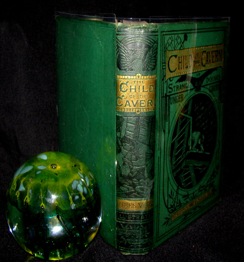 1878 Scarce Second Edition - Jules Verne Child of the Cavern Or Strange Doings Underground