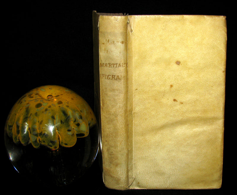 1690 Rare Latin vellum Book - MARTIAL's Epigrams - M. Val Martialis Epigrammata